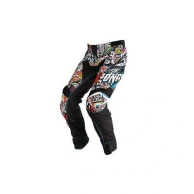 Abbildung von O&#039;NEAL Motocross Hose Enduro Motorrad Strapazierfähige Denierstoffe, Mit großer Bewegungsfreiheit, Athletische Passform Pants Mayhem Hexx Erwachsene Schwarz Größe 28/44