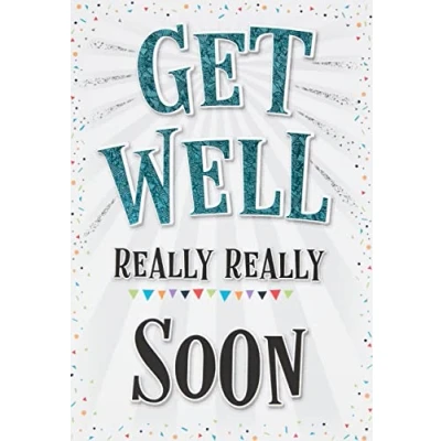 Abbildung von Piccadilly Greetings A11849 Grußkarte &quot;Get Well Soon&quot;, 17,8 x 12,7 cm