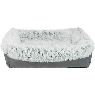 Abbildung von Bett Harvey, eckig 80 x 65 cm / Grau Weiß Schwarz