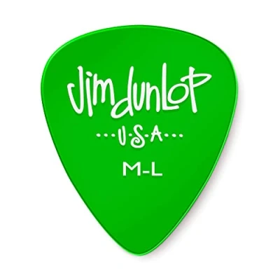 Abbildung von JIM DUNLOP Plektrum Gel light 72 Stück, Grün, Medium Flexibel