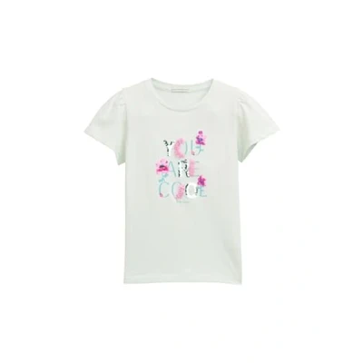 Abbildung von TOM Tailor MIT Wendepailletten Tshirt print für Kinder, Größe: 104/110, Dream green
