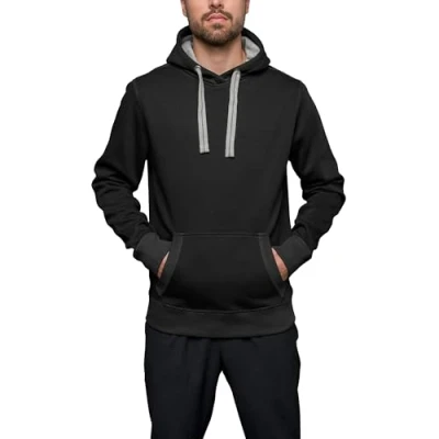 Abbildung von HRM Unisex Sweat Kapuzenpullover, Schwarz, 6XL