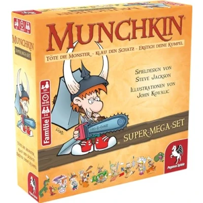 Abbildung von Pegasus Spiele Spiel, Munchkin Fantasy Super Mega Set deutsch