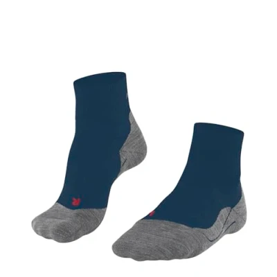 Abbildung von FALKE Herren Wandersocken TK5 Wander Short M Sso Wolle Funktionsmaterial antiblasen dünn 1 Paar, Blau Blue Pond 6598, 44 45