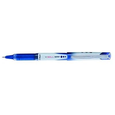 Abbildung von Pilot VBall VB5 Tintenroller mit Gummi Griffzone 0,5 mm Schreibspitze 0,3 Strichbreite 12 Stück blau
