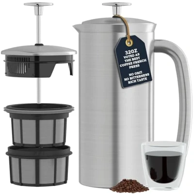 Abbildung von Espro P7 French Press Coffee Maker Edelstahl, 950ml, 1 von FROG.coffee