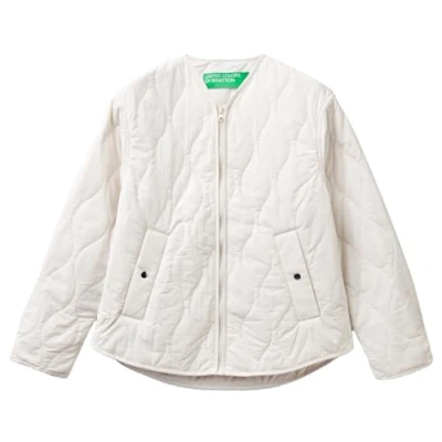 Abbildung von United Colors of Benetton Damen 24EXDN058 Jacke, Creme 0Z3, XL