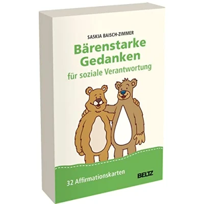 Abbildung von Bärenstarke Gedanken für soziale Verantwortung: 32 Affirmationskarten