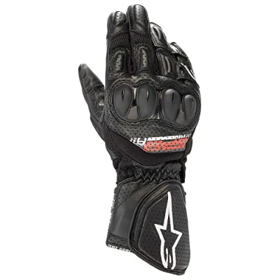 Abbildung von Alpinestars Motorradhandschuhe kurz Motorrad Handschuh SP 8 V3 AIR Sporthandschuh schwarz XL, Unisex, Sportler, Ganzjährig, Leder
