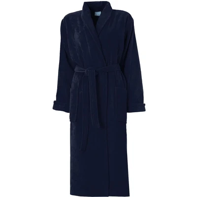 Abbildung von Seahorse Bademantel Pure Unisex, Langform, Velours, Schalkragen, Gürtel, Langarm, aufgesetzte Taschen