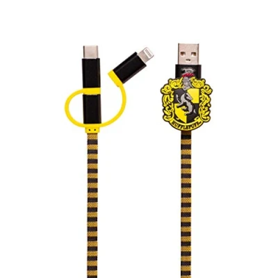 Abbildung von Harry Potter Hogwarts Hufflepuff Schal USB Phone Ladekabel
