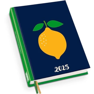 Abbildung von DUMONT Zitrone 2025 Taschenkalender, 11,3x16,3cm, Terminplaner mit zwei Lesebändchen und vielen nützlichen Sonderseiten, deutsches Kalendarium