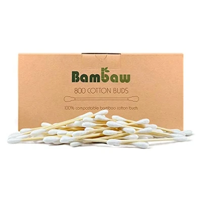 Abbildung von 800 Bambus Wattestäbchen Q Tips Ohne Plastik Holz Ohrstäbchen Zero Waste Produkte Umweltfreundliche Bambaw