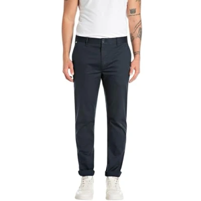 Abbildung von Replay Pants Chino, Herren, Größe: 34x30, Blue