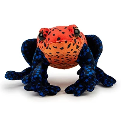 Abbildung von Zappi Co Weich gefülltes Kuscheltier für Kinder Pfeilgiftfrosch Plüschtier (20 22 cm) Safari Tiere Kollektion Plüschteddy Neugeborenes erstes Kind