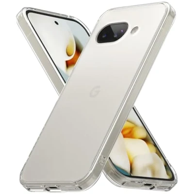 Abbildung von Ringke Fusion [Anti Fingerabdruck] Kompatibel mit Google Pixel 9a Hülle, Mattierte Hart PC Kratzfest Stoßfeste TPU Bumper Schutz Handyhülle Matte Clear