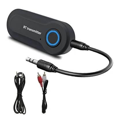 Abbildung von Bluetooth 5.0 Sender, Tragbarer Adapter Mit Niedriger Latenz, Kabelloses 3,5 Mm Stereo Audio FüR Fernseher, KopfhöRer, Mp3, Mp4