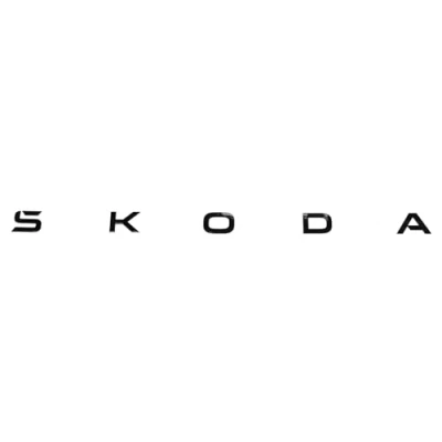 Abbildung von Skoda 658853687G041 Schriftzug Heckklappe Emblem Buchstaben Aufkleber Logo, schwarz