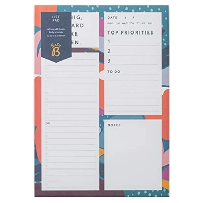 Abbildung von Busy B List Pad A5 Block mit 60 Abreißblätter