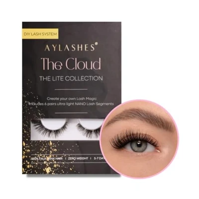 Abbildung von Aylashes maxi BOX 5 PAAR Künstliche Wimpern, Damen, Größe: One Size, The cloud schwarz