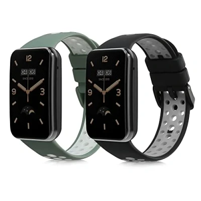 Abbildung von kwmobile 2x Sportarmband kompatibel mit Xiaomi Mi Band 7 Pro Armband Fitnesstracker Set aus TPU Silikon
