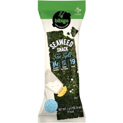 Abbildung von BIBIGO Seealgen Snack, gewürzt, Salz, 6er Pack (6 x 4 g)