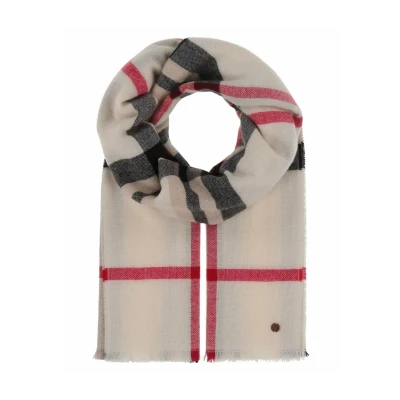 Abbildung von Fraas Signature Plaid Stola MADE IN Germany Schal, Damen, Größe: One Size, Off white