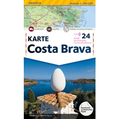 Abbildung von Costa Brava, landkarte: Landkarte (Mapa)
