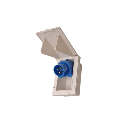 Abbildung von CEE Stecker rechteckig 160x100 mm weiß ProPlus Anhängershop