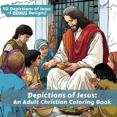 Abbildung von Depictions of Jesus: A Christian Coloring Book for Adults
