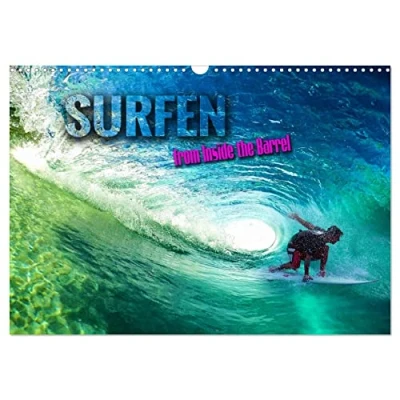 Abbildung von Surfen from Inside the Barrel (Wandkalender 2025 DIN A3 quer), CALVENDO Monatskalender