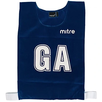 Abbildung von Mitre Netball Pro Sport Trainingsleibchen für Erwachsene (7 Stück), Marineblau, Größe L