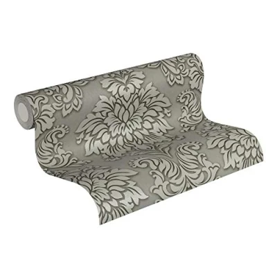 Abbildung von living walls Vliestapete &quot;Metropolitan Stories Lizzy London&quot;, Barock ornamental gemustert, Ornament Tapete Metallic Tapeten Wohnzimmer Schlafzimmer Küche