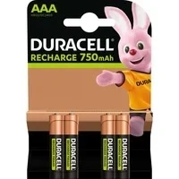 Abbildung von Batterie Duracell Wiederaufladbar AAA / HR03 NimH 1.2V 750 MAh (4x)