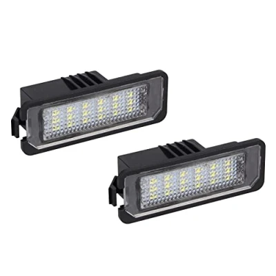 Abbildung von Godimg LED Kennzeichenbeleuchtung Golf 4 5 6 7 Polo kompatibel mit diversen V W Modellen Zubehör Tuning