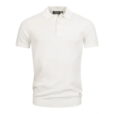 Abbildung von Indicode Jeans Poloshirt, Herren, Größe: Medium, Offwhite