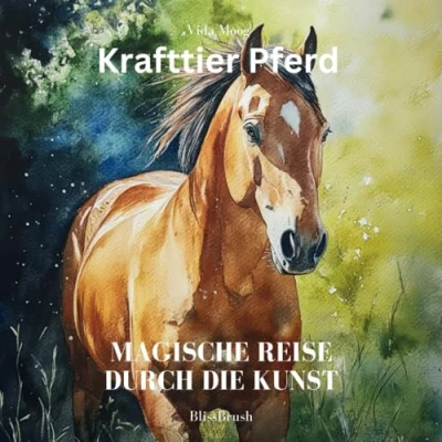 Abbildung von Krafttier Pferd: Magische Reise durch die Kunst: Eine Künstlerische Erkundung der Welt Pferde: Ein Malbuch