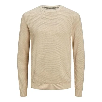 Abbildung von Jack &amp; Jones Jjeatlas CREW NECK NOOS Strickpullover, Herren, Größe: XS, Oatmeal