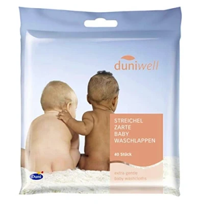 Abbildung von Duniwell Baby Waschlappen streichelzart 40 St