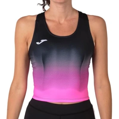Abbildung von Joma Mädchen Elite Vii Top Lauf, Schwarz/Rosa, XXS