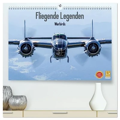 Abbildung von Fliegende Legenden Warbirds (hochwertiger Premium Wandkalender 2025 DIN A2 quer), Kunstdruck in Hochglanz