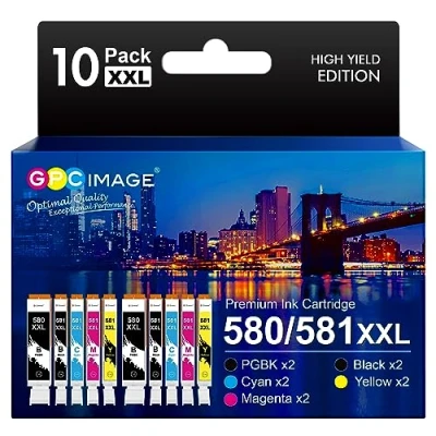 Abbildung von GPC IMAGE 580 581 XXL Druckerpatronen Kompatible für Canon Patronen Multipack Pixma TS705 TR8550 TS6150 TR7550 TS6250 TR8500 TS8251 TS6350 TS9550 TS6151 TS9551 (10er Pack)