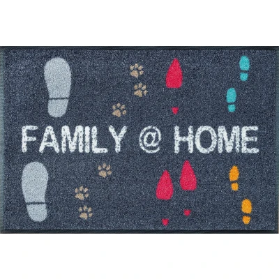 Abbildung von wash+dry Fußmatte, Family @ Home 50x75 cm, innen und außen, waschbar