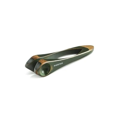 Abbildung von Heritage Musical Spoons Giboulée Kleines kanadisches Ahornholz, handgefertigt, Folk Percussion Instrument Small grün