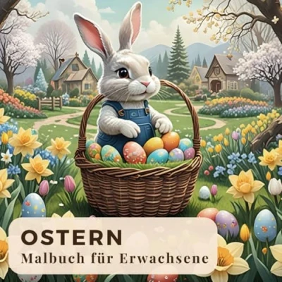 Abbildung von Ostern Malbuch für Erwachsene: Osterzauber erleben Kreative Auszeit mit entspannenden Ausmalbildern!