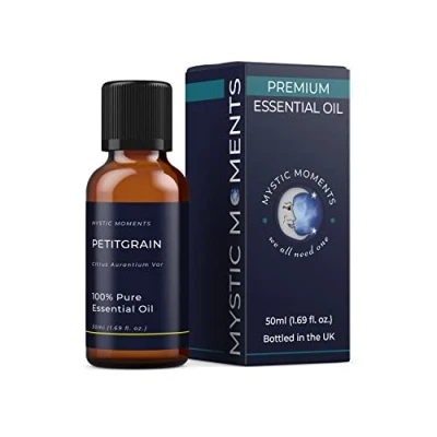 Abbildung von Mystic Moments Petitgrain ätherisches Öl 50ml reines und natürliches für Diffusoren, Aromatherapie Massage Mischungen veganer GVO frei