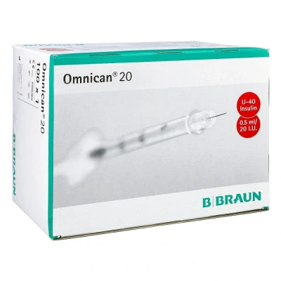 Abbildung von Omnican Insulinspr.0,5 ml U40 mit Kan.0,30x8 mm ein.