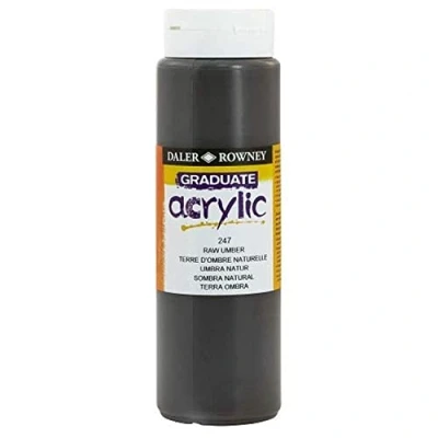 Abbildung von Daler Rowney Graduate Acrylfarbe, 500 ml, Umbrabraun