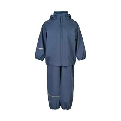 Abbildung von CeLaVi Unisex Kids Basic Recycle PU Rainwear Set, China Blue, 100