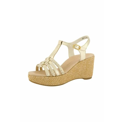 Abbildung von Paul Green Plateausandalette, Damen, Größe: 37, Nappa met. platino Schuhe